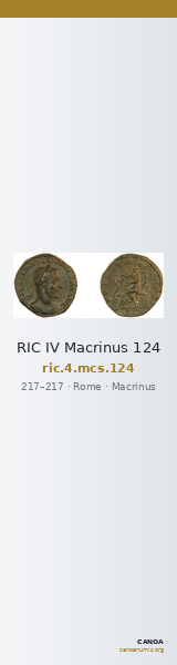 RIC IV Macrinus 124 — CANOA