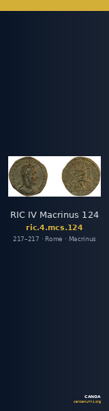 RIC IV Macrinus 124 — CANOA