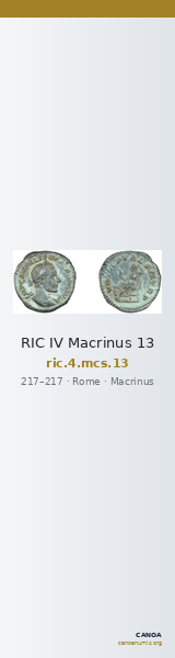 RIC IV Macrinus 13 — CANOA