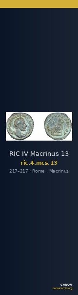 RIC IV Macrinus 13 — CANOA