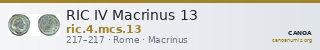 RIC IV Macrinus 13 — CANOA