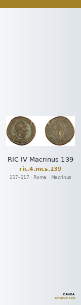 RIC IV Macrinus 139 — CANOA