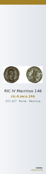 RIC IV Macrinus 146 — CANOA