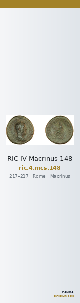 RIC IV Macrinus 148 — CANOA