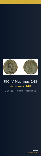RIC IV Macrinus 148 — CANOA