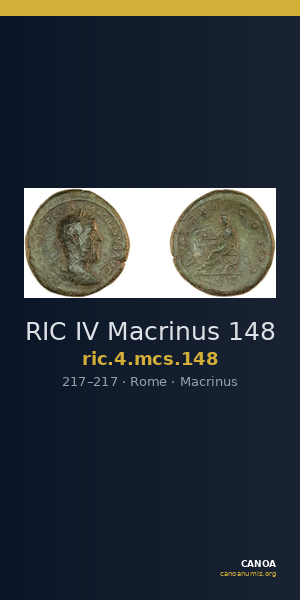 RIC IV Macrinus 148 — CANOA