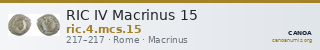 RIC IV Macrinus 15 — CANOA