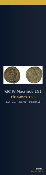 RIC IV Macrinus 151 — CANOA