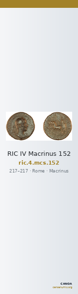 RIC IV Macrinus 152 — CANOA