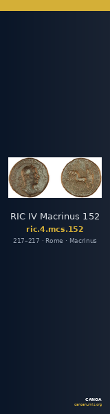 RIC IV Macrinus 152 — CANOA