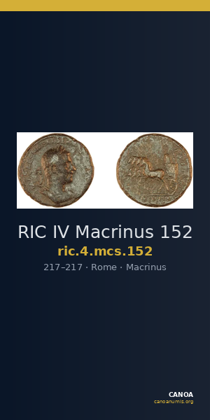RIC IV Macrinus 152 — CANOA