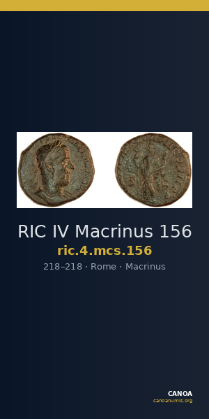 RIC IV Macrinus 156 — CANOA