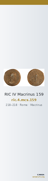 RIC IV Macrinus 159 — CANOA
