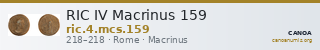 RIC IV Macrinus 159 — CANOA