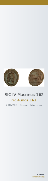 RIC IV Macrinus 162 — CANOA