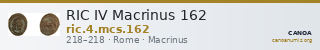 RIC IV Macrinus 162 — CANOA