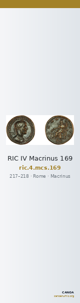RIC IV Macrinus 169 — CANOA