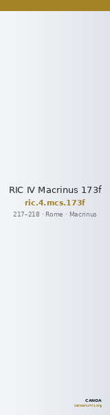 RIC IV Macrinus 173f — CANOA