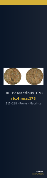 RIC IV Macrinus 178 — CANOA