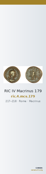 RIC IV Macrinus 179 — CANOA