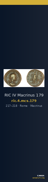 RIC IV Macrinus 179 — CANOA