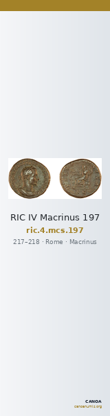 RIC IV Macrinus 197 — CANOA