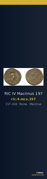 RIC IV Macrinus 197 — CANOA