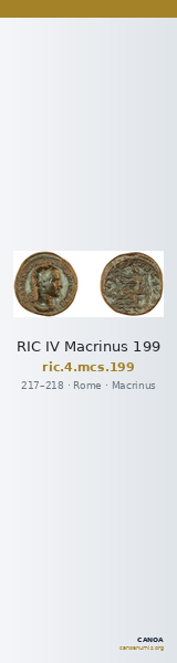 RIC IV Macrinus 199 — CANOA