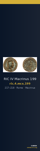 RIC IV Macrinus 199 — CANOA