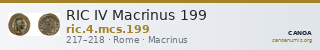 RIC IV Macrinus 199 — CANOA