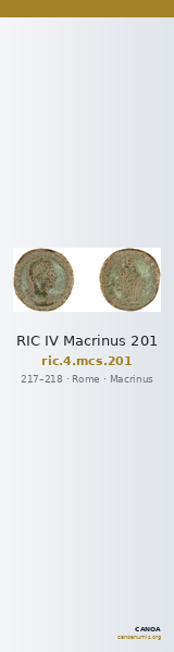 RIC IV Macrinus 201 — CANOA
