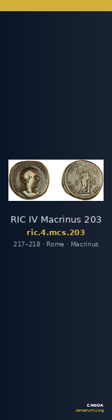 RIC IV Macrinus 203 — CANOA