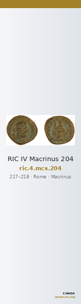 RIC IV Macrinus 204 — CANOA