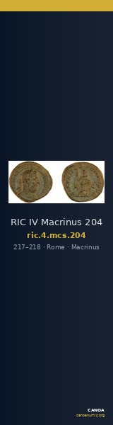 RIC IV Macrinus 204 — CANOA