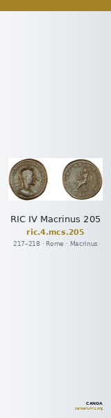 RIC IV Macrinus 205 — CANOA