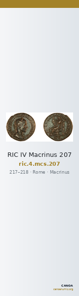 RIC IV Macrinus 207 — CANOA