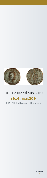 RIC IV Macrinus 209 — CANOA