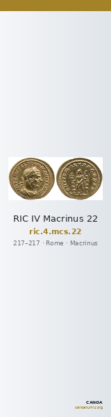 RIC IV Macrinus 22 — CANOA