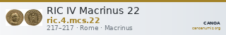 RIC IV Macrinus 22 — CANOA