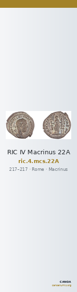 RIC IV Macrinus 22A — CANOA