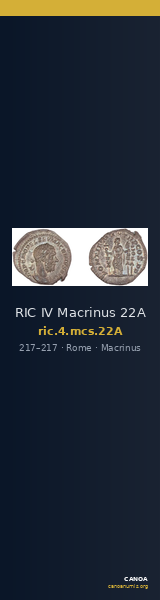 RIC IV Macrinus 22A — CANOA