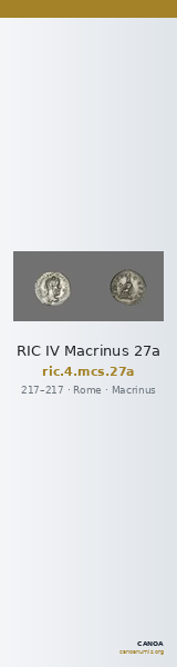 RIC IV Macrinus 27a — CANOA