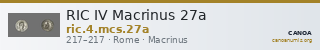 RIC IV Macrinus 27a — CANOA