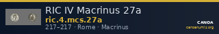 RIC IV Macrinus 27a — CANOA