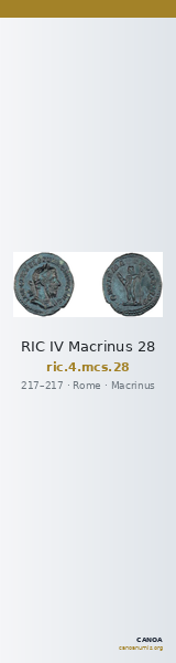RIC IV Macrinus 28 — CANOA
