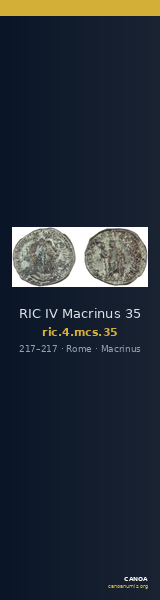RIC IV Macrinus 35 — CANOA