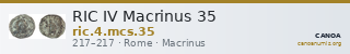 RIC IV Macrinus 35 — CANOA