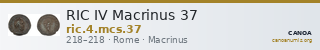 RIC IV Macrinus 37 — CANOA