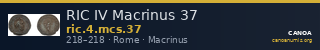 RIC IV Macrinus 37 — CANOA