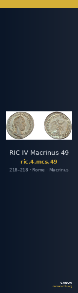 RIC IV Macrinus 49 — CANOA